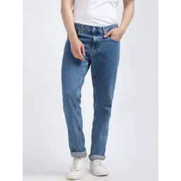 Calvin Klein Blue Cotton Regular Fit Jeans-picture-31
