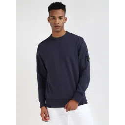 Calvin Klein Blue Regular Fit Sweatshirt-image-38