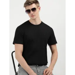 Calvin Klein Ck Black Cotton Regular Fit Solid T-Shirt-picture-12