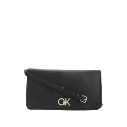 Calvin Klein Ck Black Re-Lock Double Gusette Cross Body Bag-picture-42