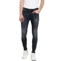 Calvin Klein Dark Blue Cotton Skinny Fit Jeans-picture-35