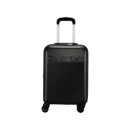 Calvin Klein Expression Black Textured Hard Cabin Trolley Bag - 53 Cms-picture-19
