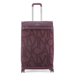CALVIN KLEIN Gabriana Crushed Berry 8 Wheels Large Soft Cabin Trolley Bag-picture-14