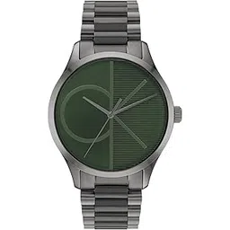 calvin klein Iconic Analog Green Dial Unisex's Watch-25200164-picture-13