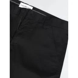 Calvin Klein Jeans Black Cotton Regular Fit Shorts image 5