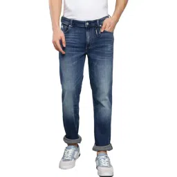 Calvin Klein Jeans Dark Blue Cotton Slim Fit Jeans-picture-19