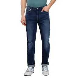 Calvin Klein Jeans Dark Blue Cotton Slim Fit Jeans-picture-22