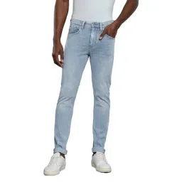 Calvin Klein Light Blue Cotton Slim Fit Jeans-picture-20
