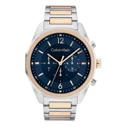 Calvin Klein Men Ck Force Bracelet Style Analogue Chronograph Watch 25200265-Blue-picture-40