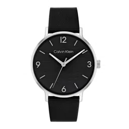 Calvin Klein Men Modern Leather Analogue Watch 25200437-Black-picture-15