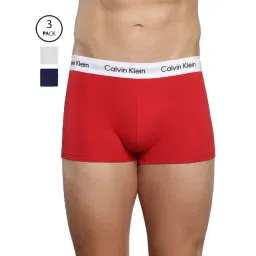 Calvin Klein Multicolor Cotton Regular Fit Trunks - Pack Of 3-image-45