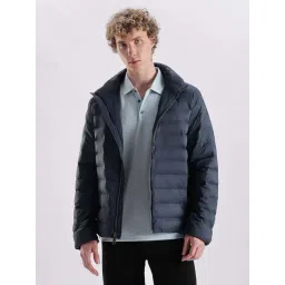 CALVIN KLEIN Navy Quilted Regular Fit Polyamide Jacket-image-49