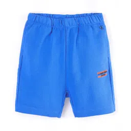 Calvin Klein Organic Cotton Knit Shorts Logo Print - Blue-picture-13