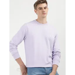 Calvin Klein Pastel Lilac Cotton Regular Fit Solid Sweatshirt-picture-31