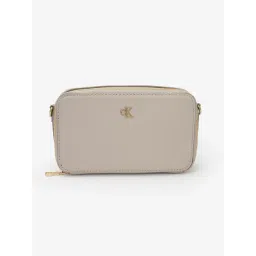 Calvin Klein Polyester Beige Solid Slings-picture-23