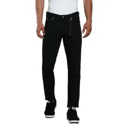 Calvin Klein Washed Black Cotton Slim Fit Jeans-picture-39