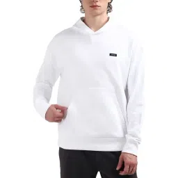 Calvin Klein White Cotton Comfort Fit Sweatshirt-image-30