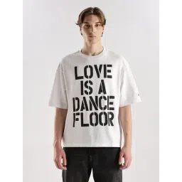 CALVIN KLEIN White Printed Regular Fit Cotton T-Shirt-picture-34