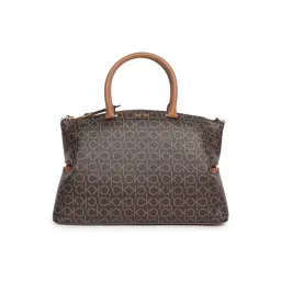 calvin klein fashion Calvin Klein Brown Logo PU Handbag image 2