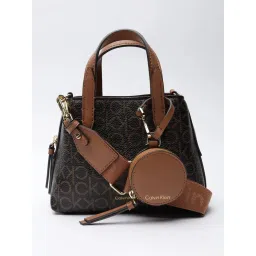 calvin klein fashion Calvin Klein Logo Brown Sling Bag with Pouch-picture-14