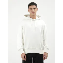 Calvin Klein Jeans Beige Cotton Regular Fit Hooded Sweatshirt-picture-38