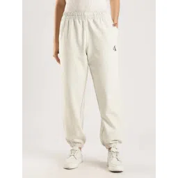 Calvin Klein Jeans Beige Cotton Regular Fit Printed Joggers-picture-43