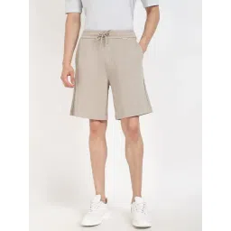 Calvin Klein Jeans Beige Mid rise Taxtured Slim Fit Short-picture-24