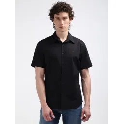 Calvin Klein Jeans Black Beauty Cotton Slim Fit Shirt-picture-10