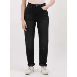 CALVIN KLEIN JEANS Black Cotton Mid Rise Jeans-picture-29