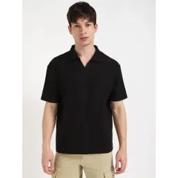 Calvin Klein Jeans Black Cotton Regular Fit Polo T-Shirt-picture-32