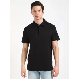 Calvin Klein Jeans Black Cotton Regular Fit Polo T-Shirt-picture-33