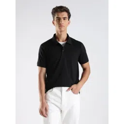 Calvin Klein Jeans Black Cotton Regular Fit Polo T-Shirt-picture-36