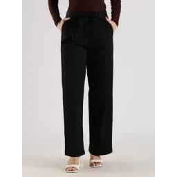 Calvin Klein Jeans Black Cotton Regular Fit Trousers-picture-39