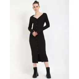 Calvin Klein Jeans Black Cotton Slim Fit Dress-picture-17