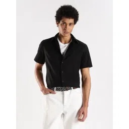 Calvin Klein Jeans Black Cotton Slim Fit Shirt-picture-26