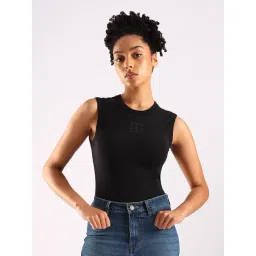 Calvin Klein Jeans Black Cotton Slim Fit Tank Top-picture-34