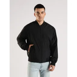 Calvin Klein Jeans Black Regular Fit Bomber Jacket-picture-42