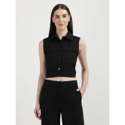 CALVIN KLEIN JEANS Black Regular Fit Polyester Shirt-picture-18