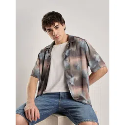 Calvin Klein Jeans Blue Abstract Regular Fit Shirt-picture-41