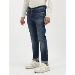 Calvin Klein Jeans Blue Cotton Regular Fit Jeans image 3