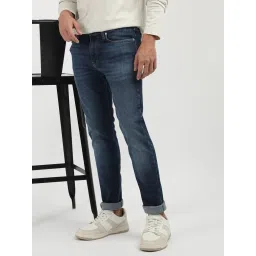 Calvin Klein Jeans Blue Cotton Regular Fit Jeans image 5