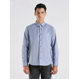Calvin Klein Jeans Blue Cotton Regular Fit Shirt-picture-39