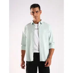 Calvin Klein Jeans Blue Cotton Regular Fit Shirt-picture-42