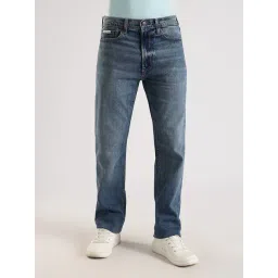 Calvin Klein Jeans Blue Cotton Straight Fit Jeans-picture-39