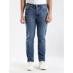 Calvin Klein Jeans Blue Cotton Tapered Fit Jeans-picture-40