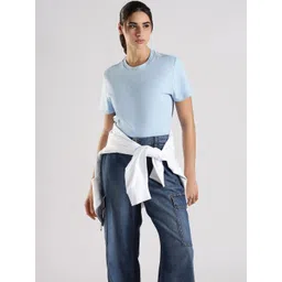 Calvin Klein Jeans Brand Logo Embroidered Round Neck Cotton Relaxed Fit T-shirt-picture-32