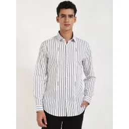 Calvin Klein Jeans Bright White Stripes Slim Fit Shirt-picture-42