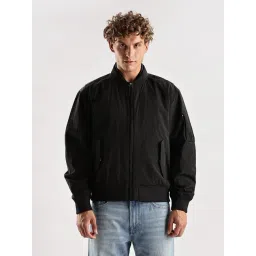 calvin klein jeans Calvin Klein Black Nylon Comfort Fit Solid Jacket-picture-31