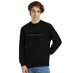 Calvin Klein Jeans CHENILLE MONOLOGO Men Solid Sweatshirt-picture-12
