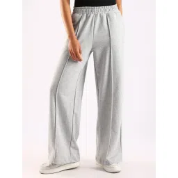 Calvin Klein Jeans Grey Cotton Flared Fit Trackpants-picture-26